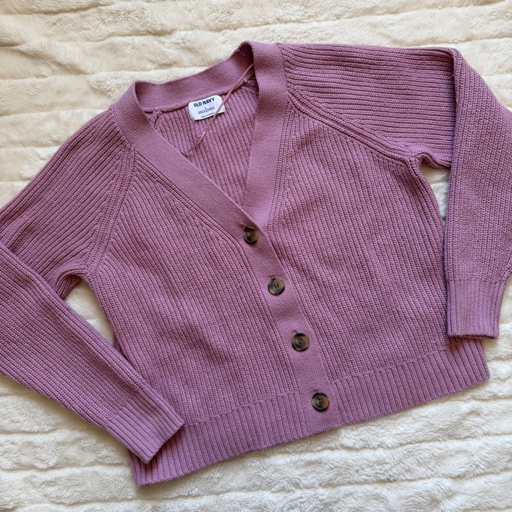 NWOT Old Navy pink button up cardigan sweater